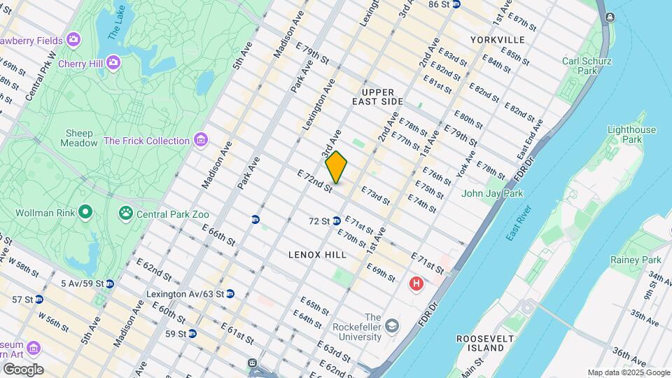 235 E 72nd St Map and Location Details