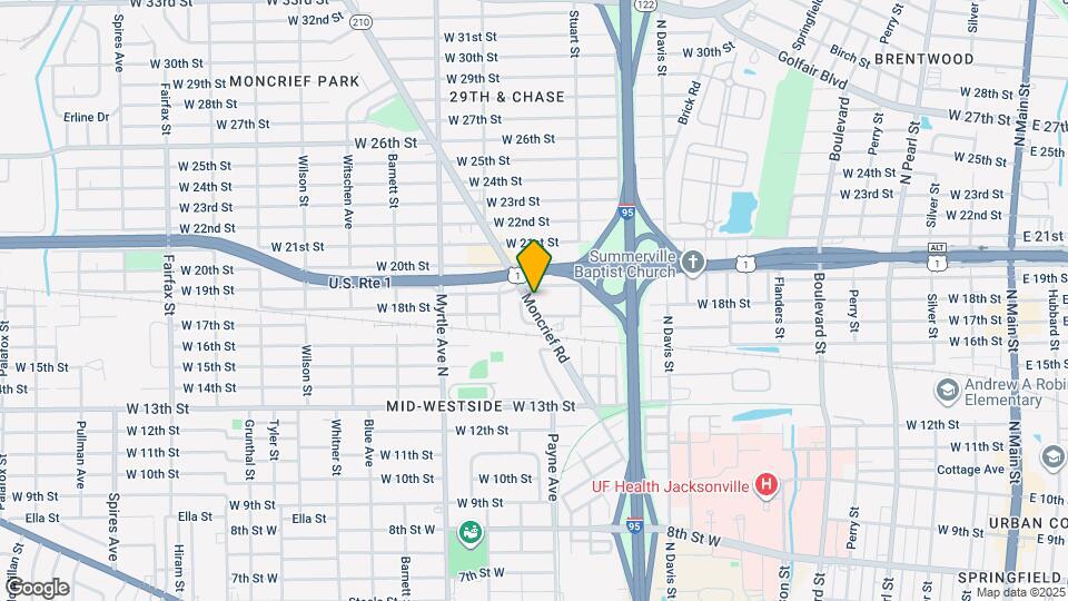 2825 Moncrief Rd Map and Location Details