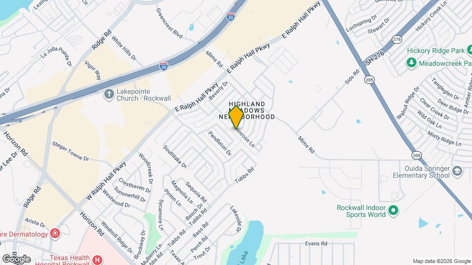 625 Primrose Ln Map and Location Details