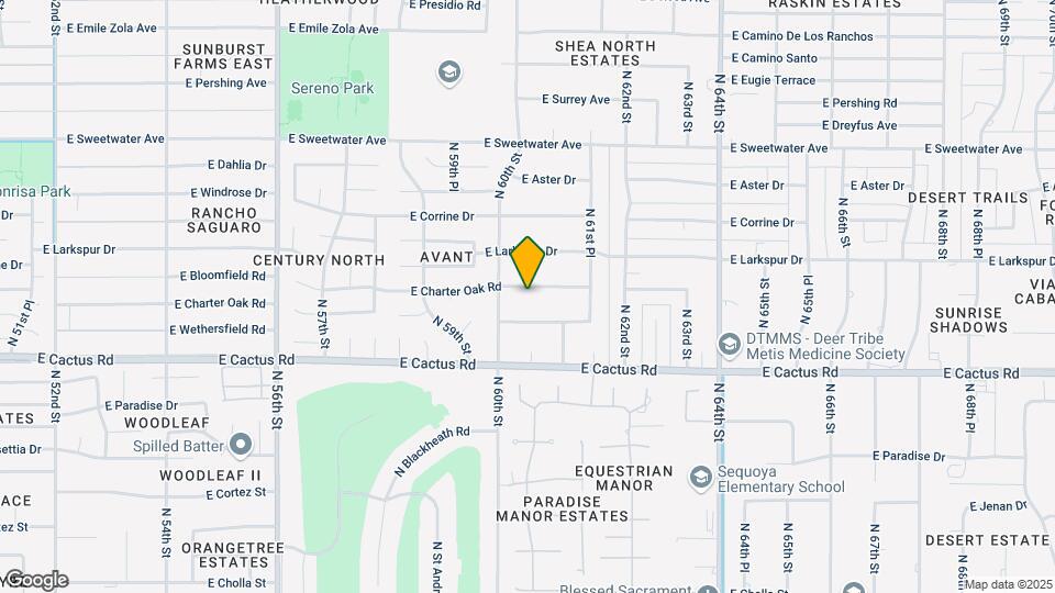6025 E Charter Oak Rd Map and Location Details