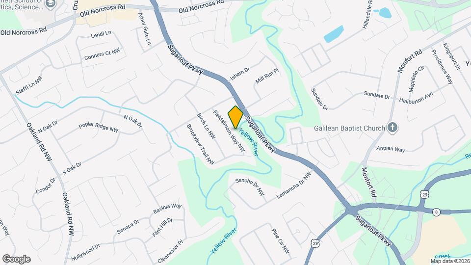 504 Fieldstream Way NW Map and Location Details