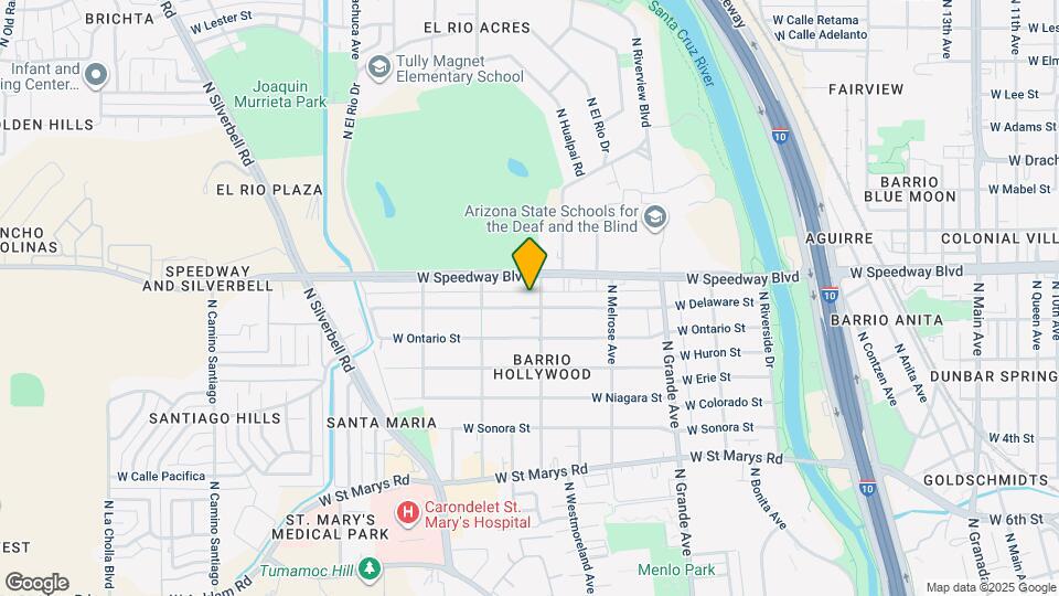 1414 W Delaware St Map and Location Details