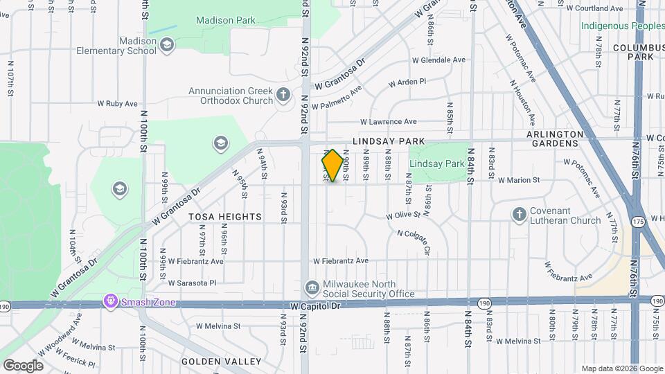 4272 N 91st St Map and Location Details