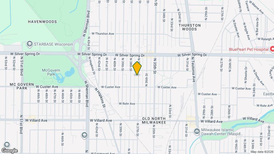 5449 N 37th St Map and Location Details