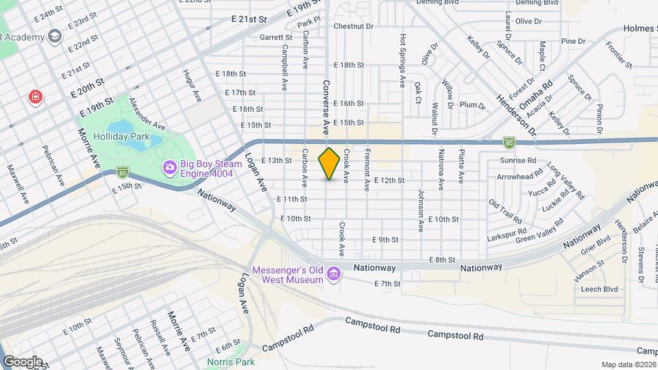 1119 Converse Ave Map and Location Details