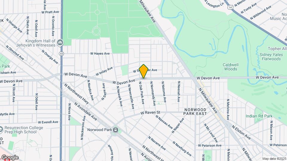 6671 W Devon Ave, Unit 2 East Mapa y Detalles de la Ubicación