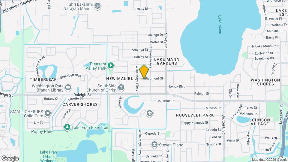 4536 Piedmont St Map and Location Details