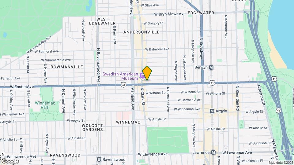 1474 W Foster Ave Map and Location Details