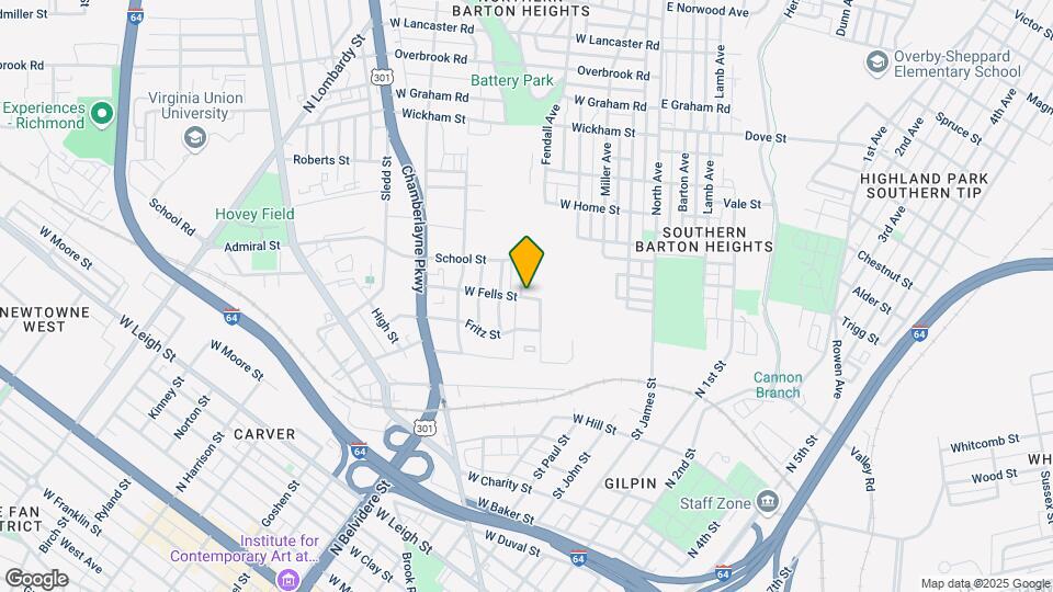 1701 Hickory St Map and Location Details