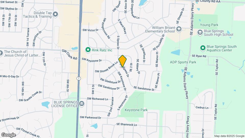 1805 SW Speas Dr Map and Location Details