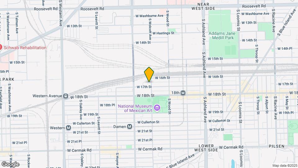 1906 W 17th St Map and Location Details