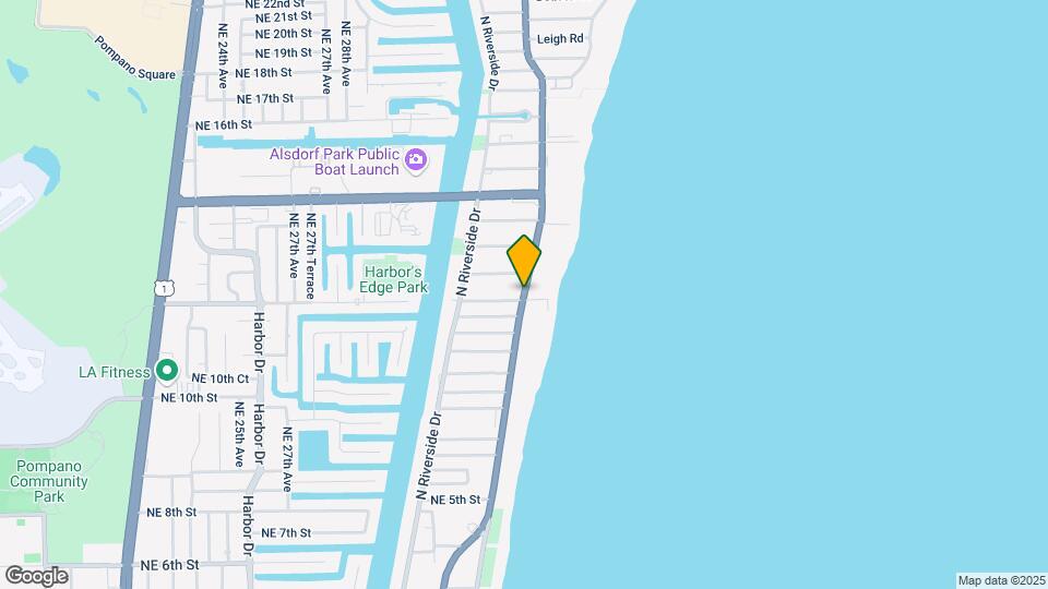 1012 N Ocean Blvd Mapa y Detalles de la Ubicación