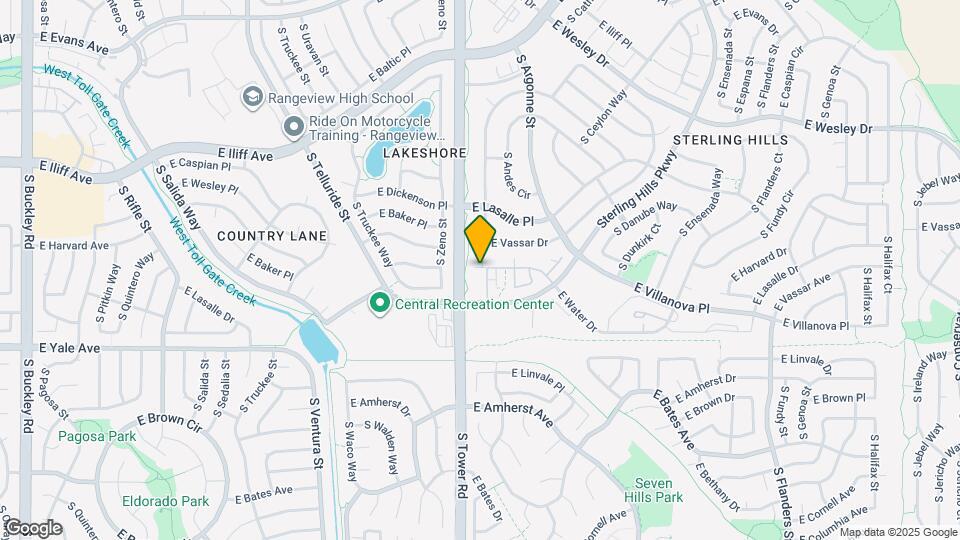 18631 E Water Dr Map and Location Details