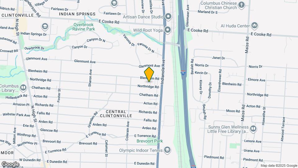 602 Northridge Rd Map and Location Details