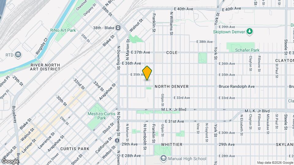 3418 N Humboldt St Map and Location Details