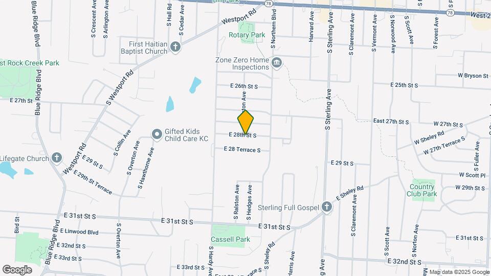 10601 E 28th St S Map and Location Details
