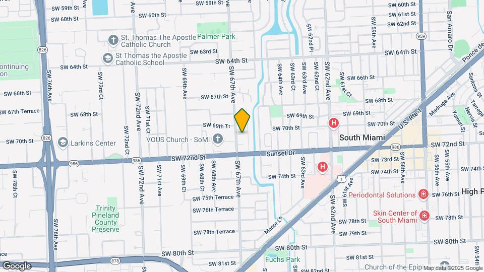 7065 SW 67th Ave, Unit # 13 Map and Location Details