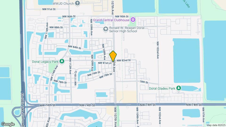 8161 NW 107th Ct Map and Location Details