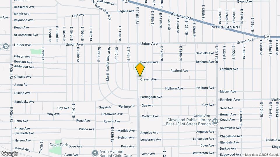 3635 E 116th St Map and Location Details