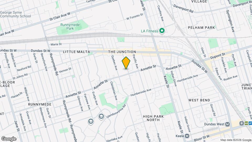 272 High Park Ave Map and Location Details