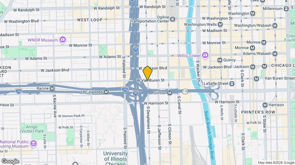 376 N Desplaines St Map and Location Details