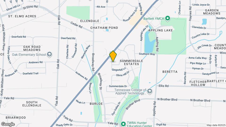 7418 Overcreek Ln Map and Location Details