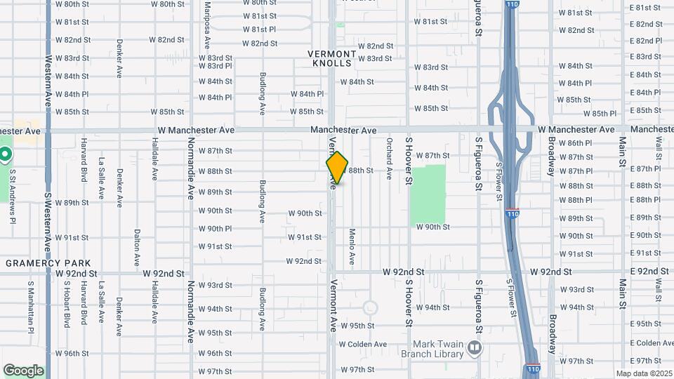 8848 S Vermont Ave Mapa y Detalles de la Ubicación