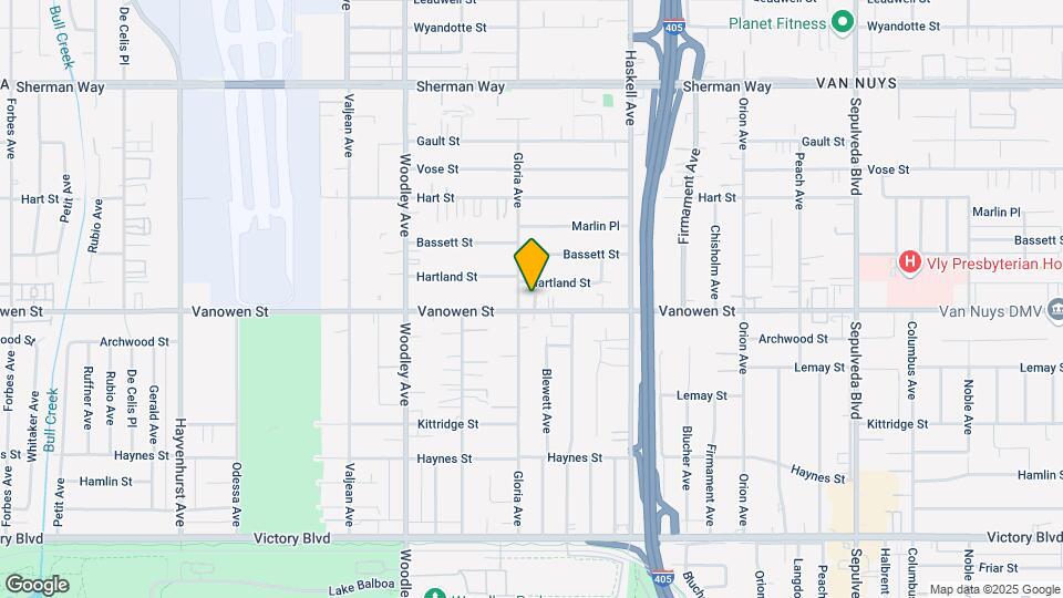 15851 Vanowen St, Unit 203 Map and Location Details