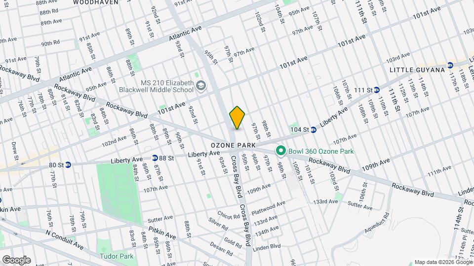 103-29 Woodhaven Blvd Mapa y Detalles de la Ubicación
