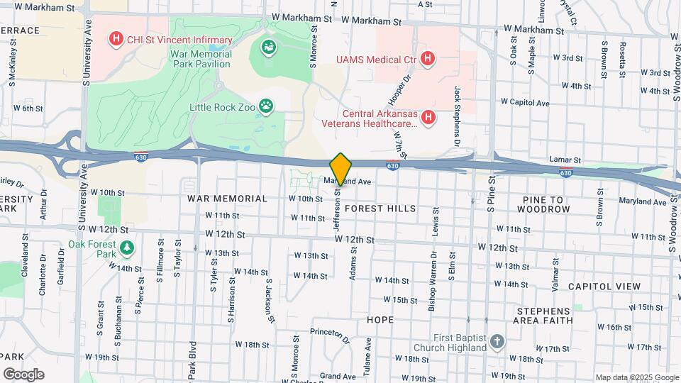 917 Jefferson St Map and Location Details