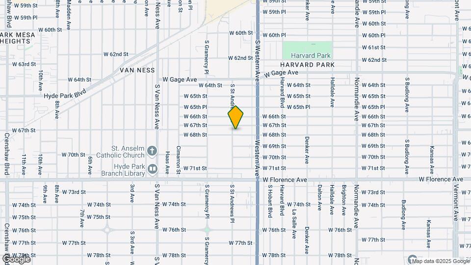 1855 W 68th St Map and Location Details