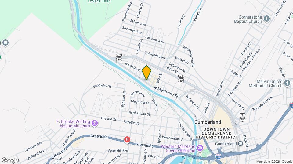 537 N Mechanic St Map and Location Details