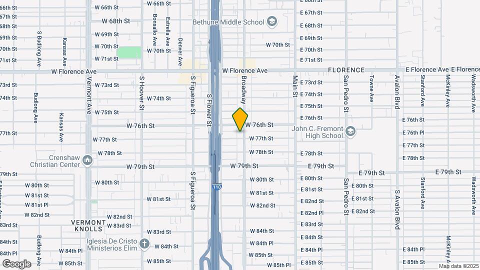 7621 S Broadway Map and Location Details