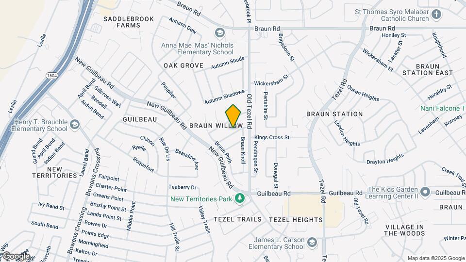 9531 Braun Creek Map and Location Details