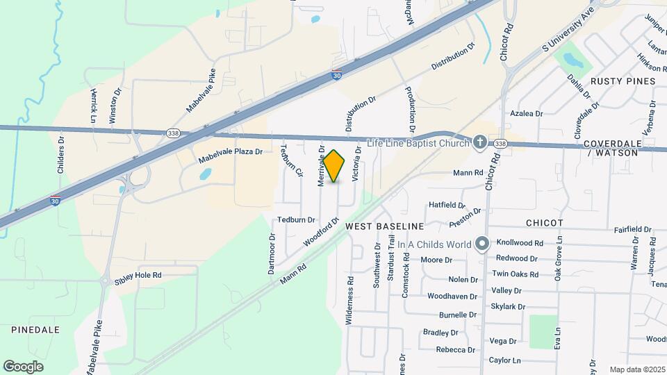 9110 Woodford Dr Map and Location Details