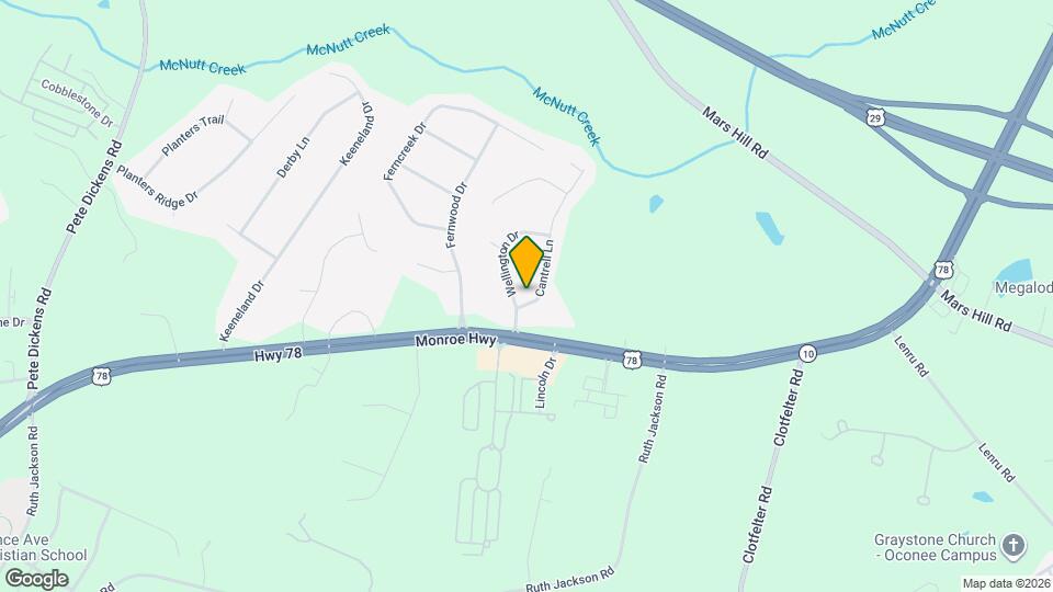 1021 Cantrell Ln Map and Location Details