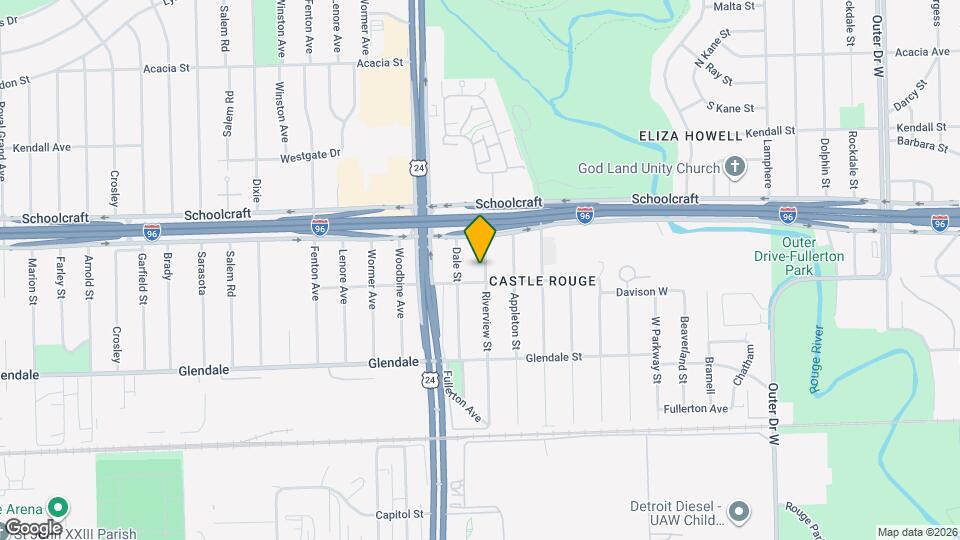 13519 Riverview St Map and Location Details