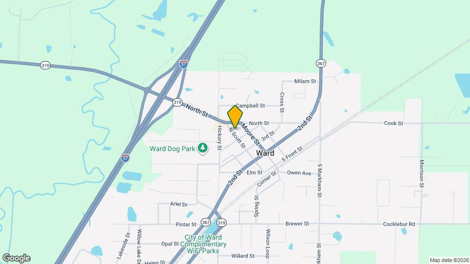 404 N Scott St Map and Location Details