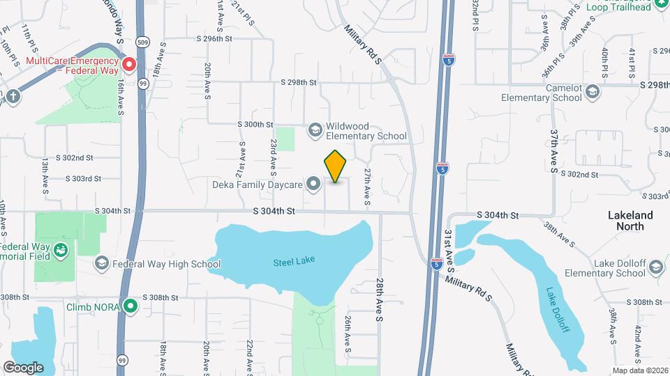 2513 S 302nd Pl Map and Location Details