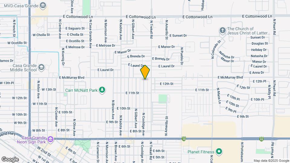 1128 N Coolidge Ave Map and Location Details
