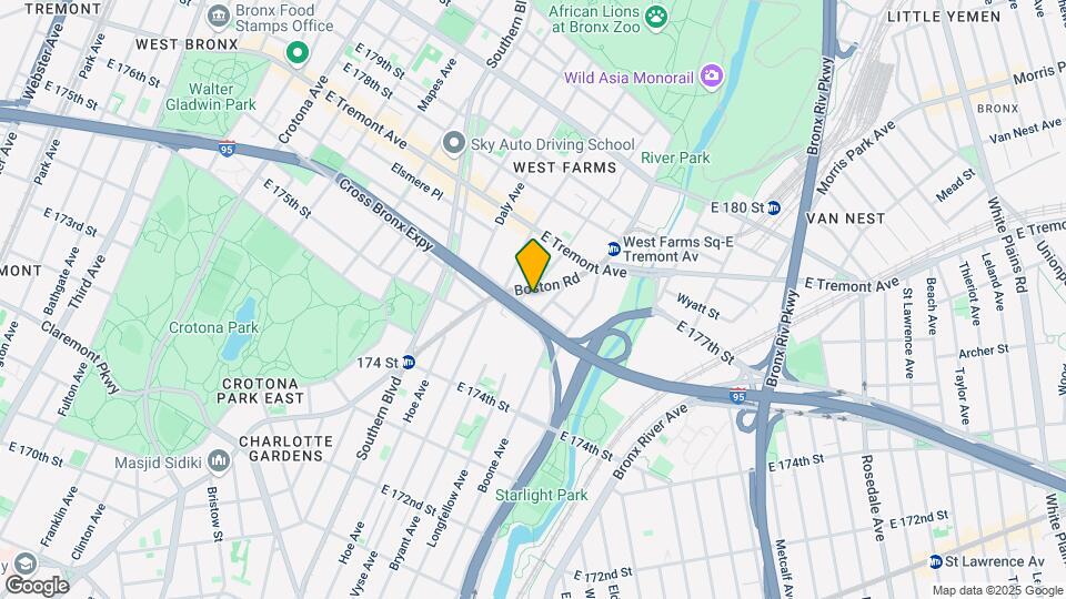 1880 Boston Road Apartments Map and Location Details