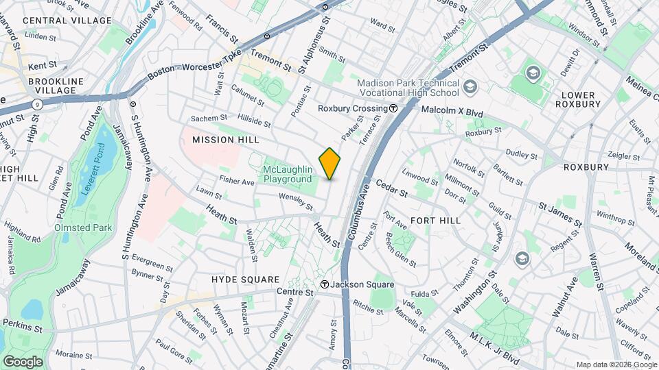 829 Parker St Map and Location Details