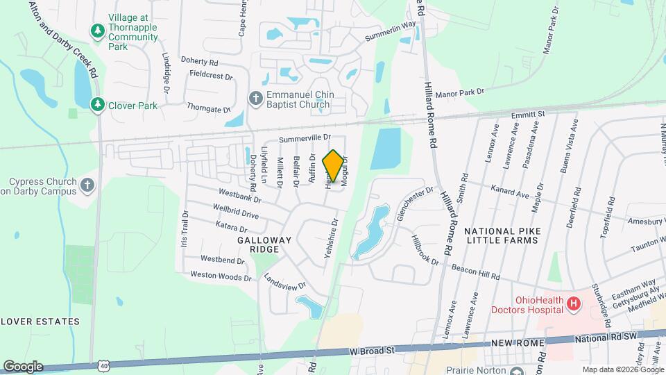 386 Hemhill Dr Map and Location Details