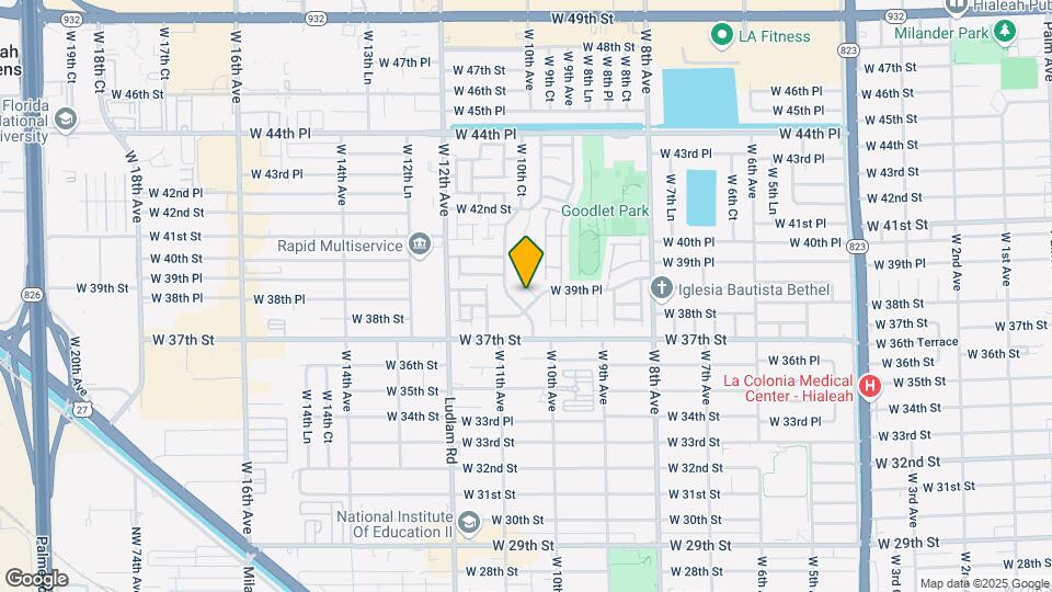 3840 W 10th Dr Map and Location Details