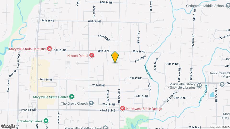 7808 NE 51st Ave Map and Location Details