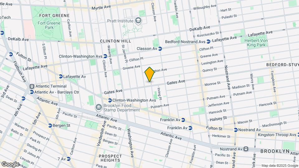 161 Gates Ave Map and Location Details