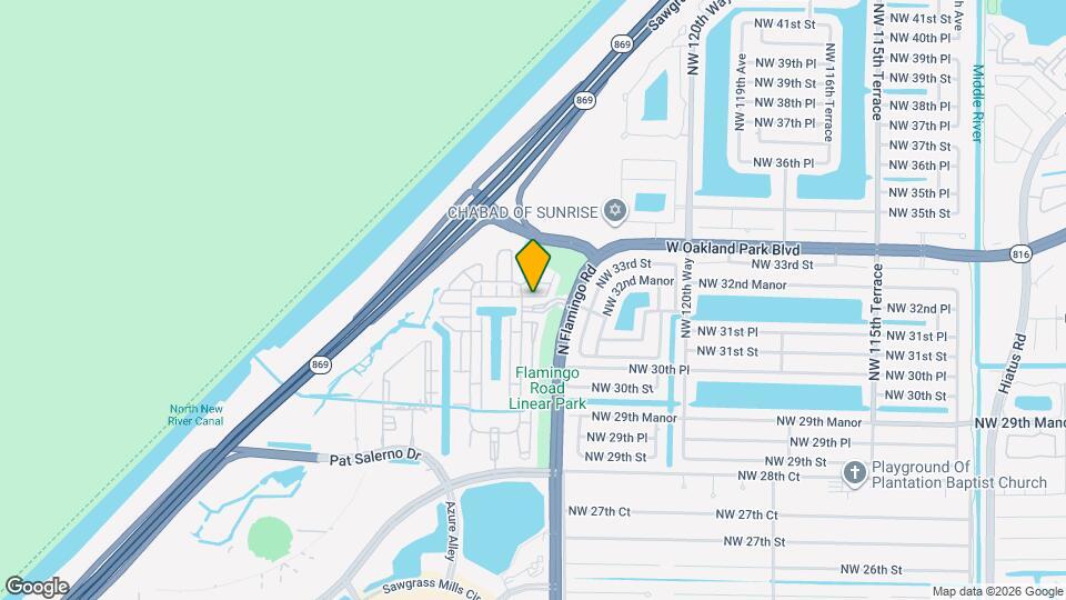 12450 NW 32nd Manor Map and Location Details