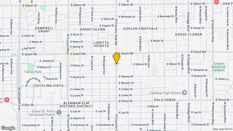 2198 N Country Club Rd Mapa y Detalles de la Ubicación