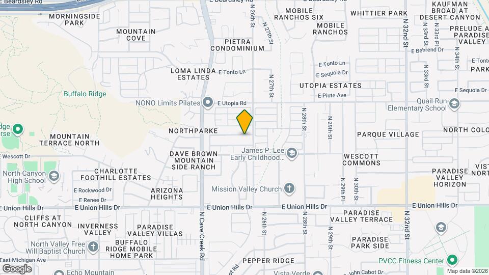 2547 E Taro Ln Map and Location Details