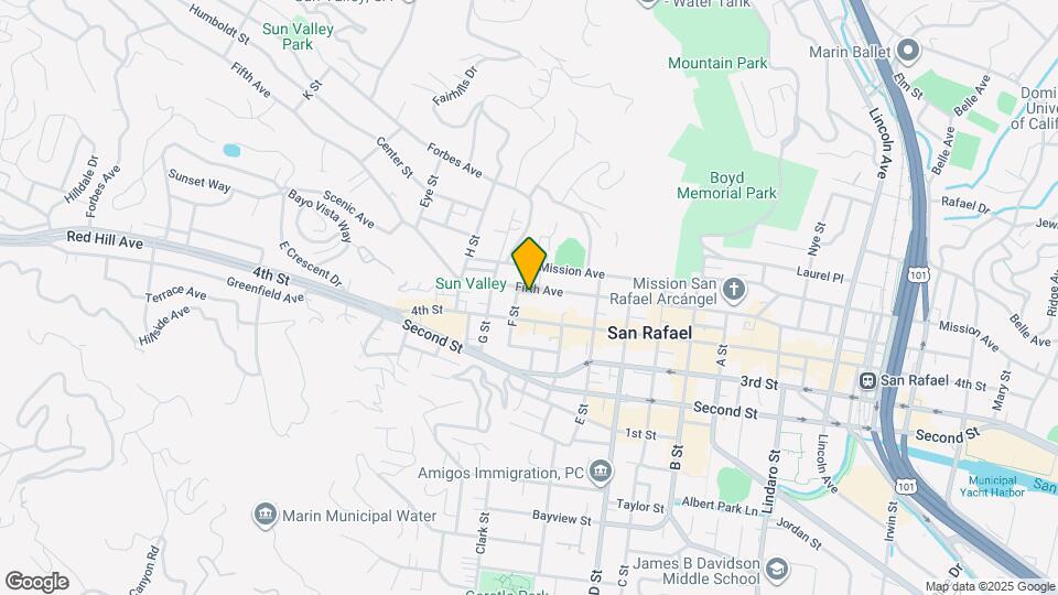 1607 Fifth Ave Map and Location Details